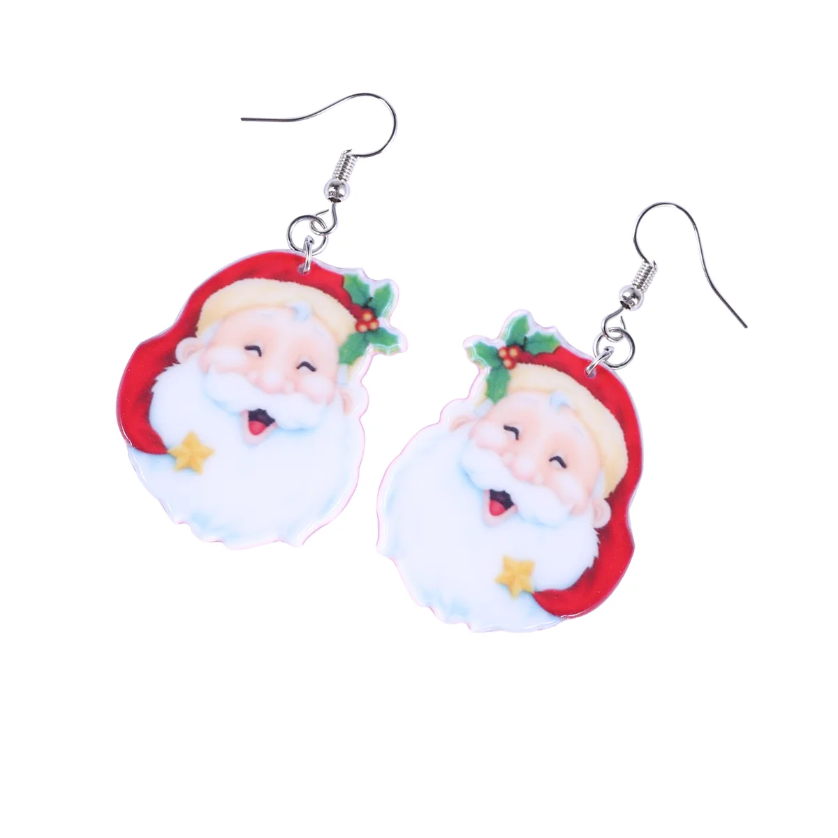 

1 Pair Santa Claus Earrings Decorative Exquisite Earrings Bell Design Earrings for