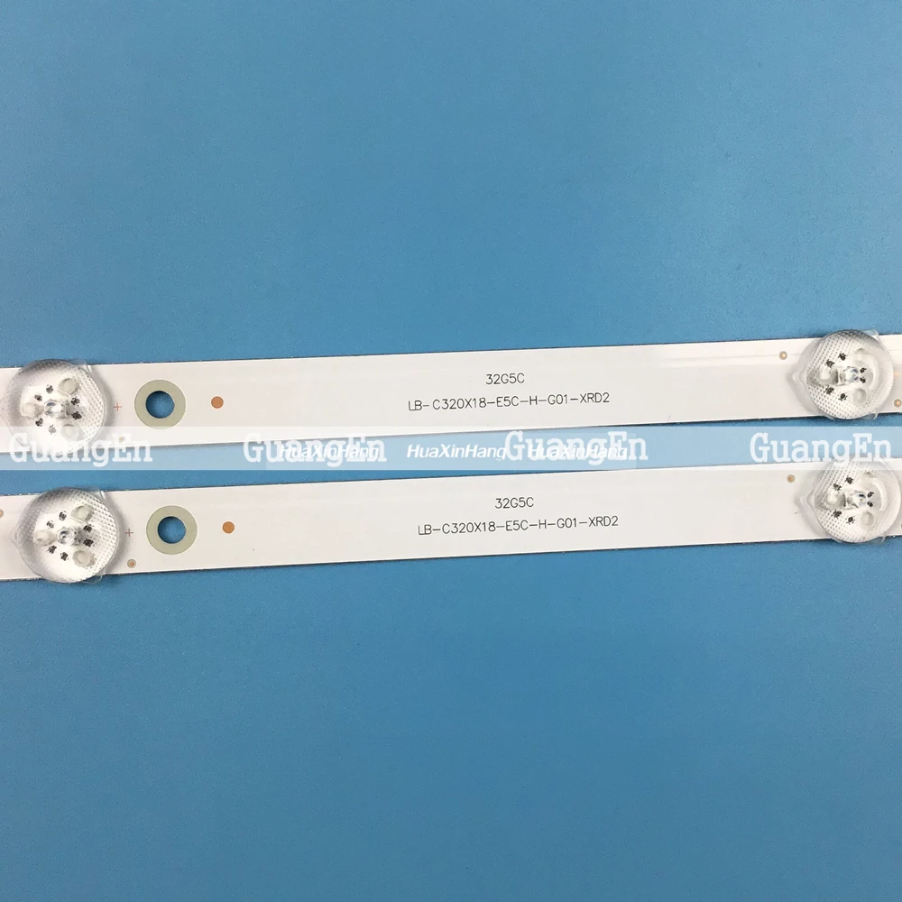 

2 PCS/SET LED Backlight Strip 5Lamp For Opel 32G8 32G5C LB-C320X18-E5C-H-G01-XRD2 Sanyo 32CE2215H2 CRH-ZG32G5CG30300502832REV1.1