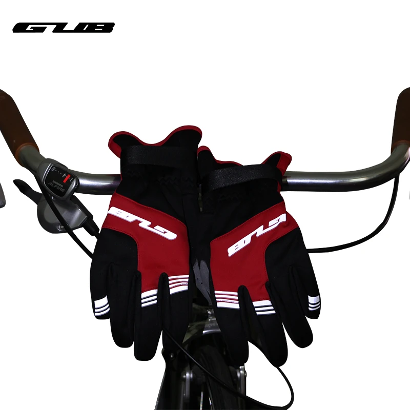 GUB S089 Велосипедные перчатки с полным пальцем Ветрозащитные теплые сенсорным