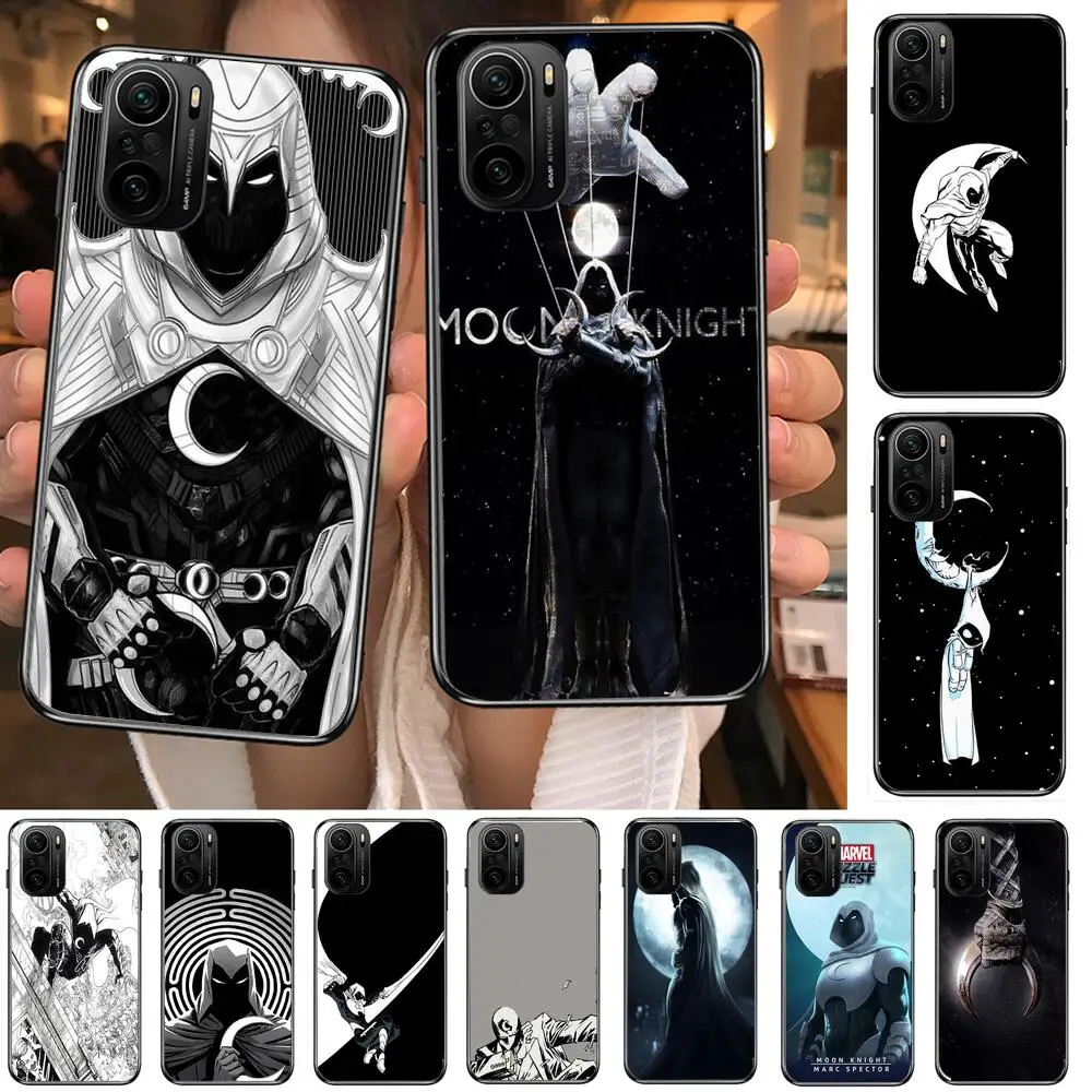 

Marvel Moon Knight Phone Case For xiaomi redmi POCO F1 F2 F3 X3 Pro M3 9C 10T Lite NFC Black Cover Silicone Back Prett mi 10 ult