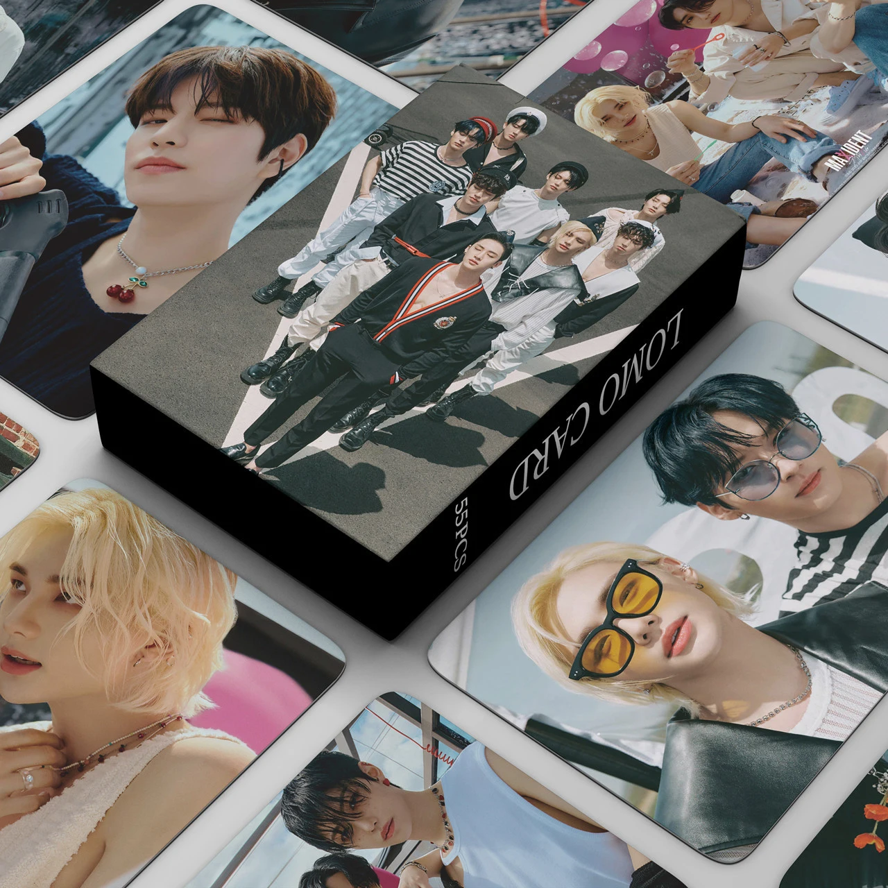 

55Pcs/Set Kpop Stray Kids Photocards 2022 MAXIDENT Lomo New Album Cards Boys Straykids Photo Card Postcard for Fans Collection