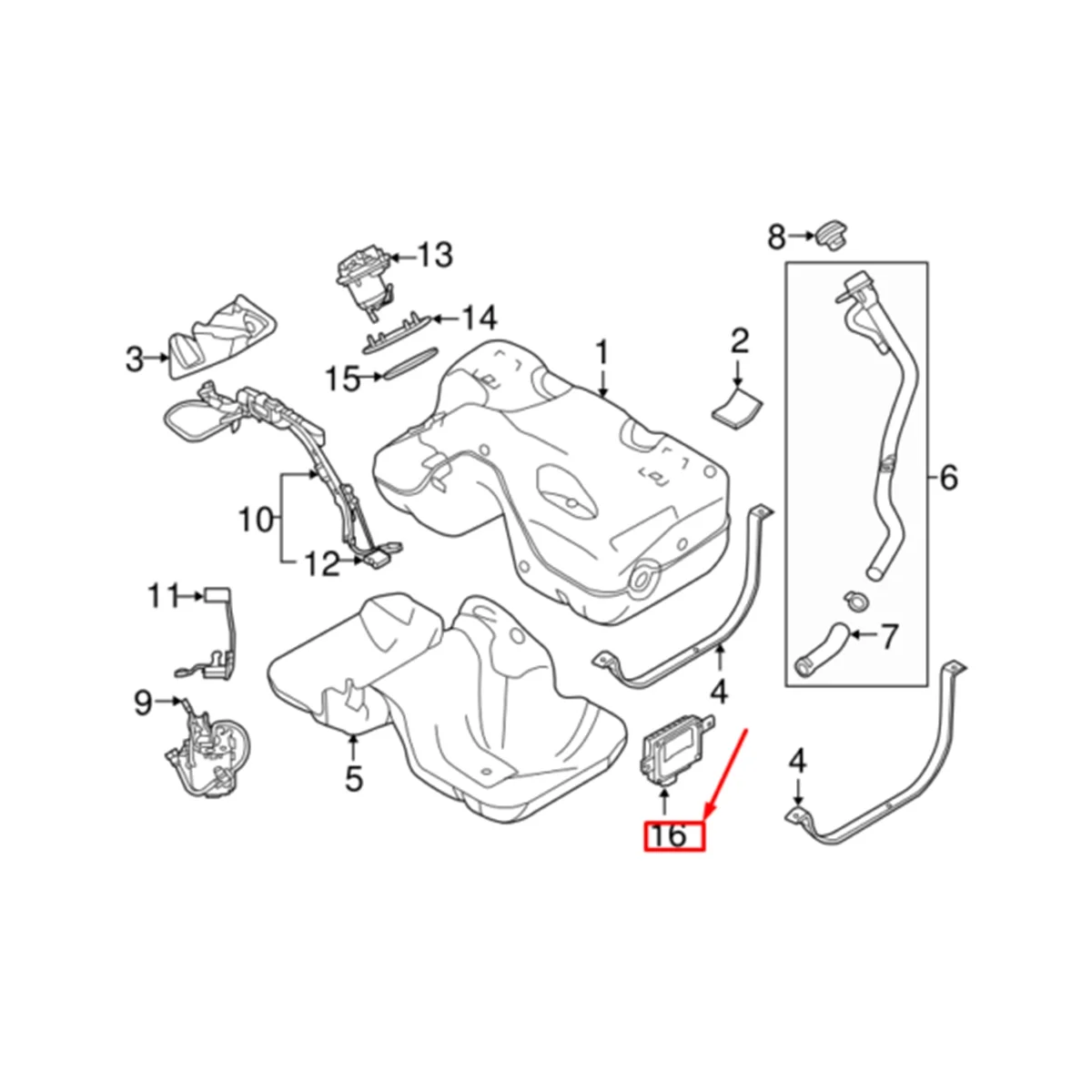 Модуль управления топливным насосом для Land Rover Range LR4 LR2 RR Sport Evoque WQM500020 7H429D372AA