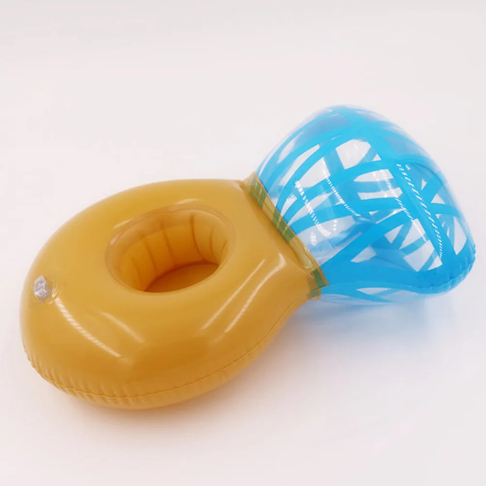 

Inflatable Water Drinks Cup Holder Floating Air-filled Pool Swimming Ring Floats Water Pool Toys Swim