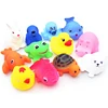 12pcs Cute Animals Bath Toys Swimming Water Colorful Soft Rubber Float Squeeze Sound Squeaky Bathing Toy For Baby Kids Gifts 2