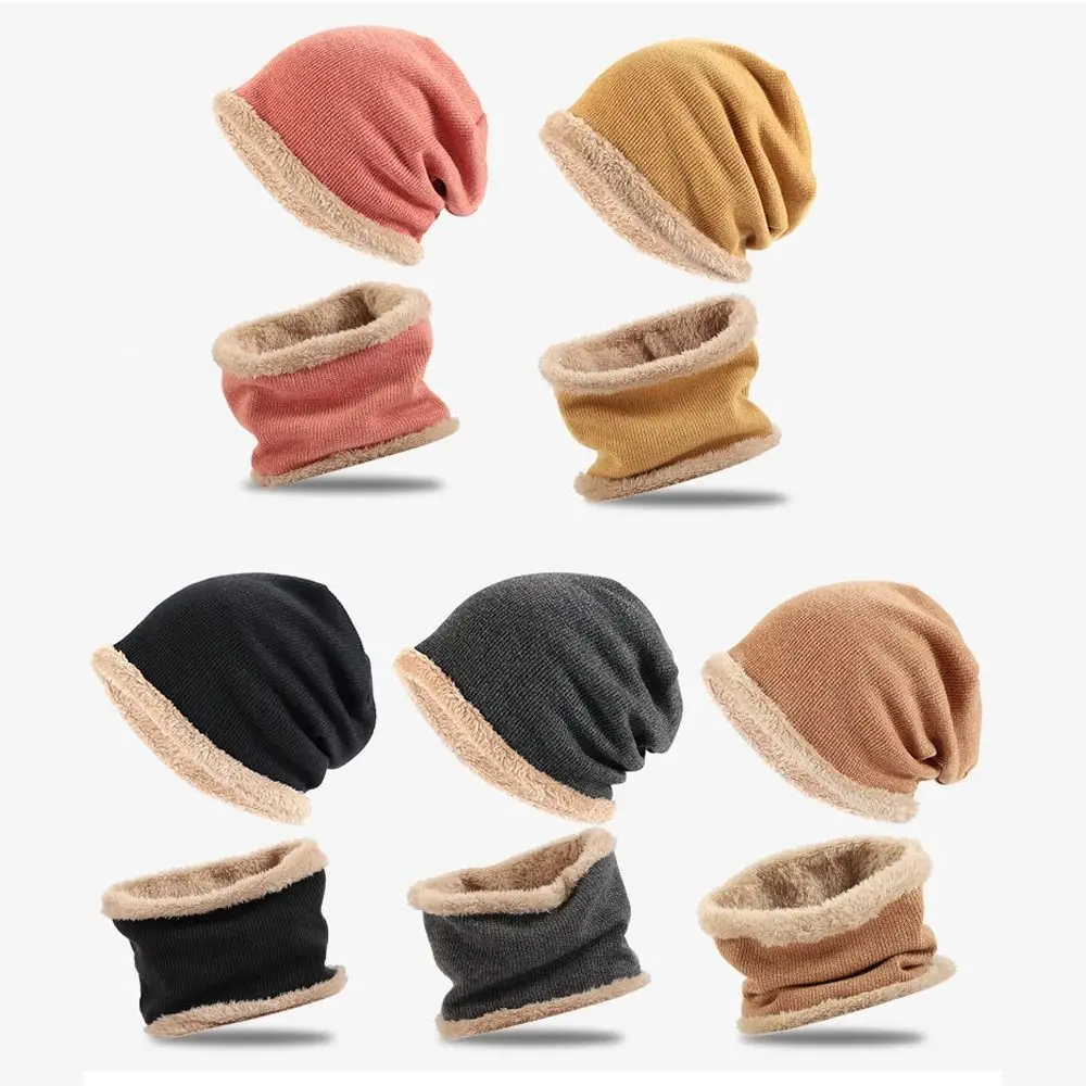 

Зимняя вязаная шерстяная шапка, модная женская теплая утолщенная плюшевая шапка для верховой езды с защитой ушей