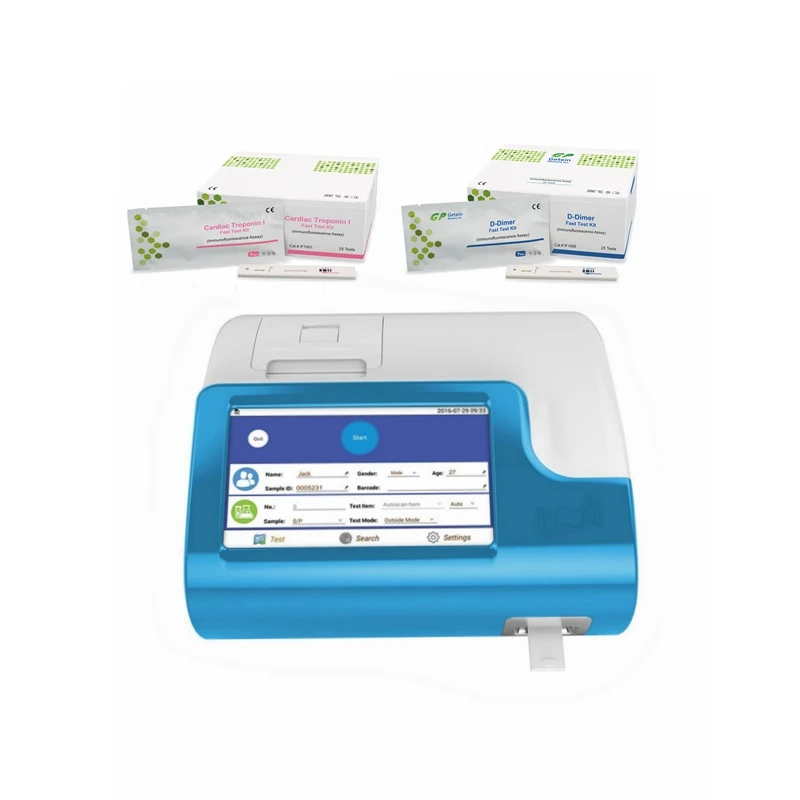 Фото Анализатор крови Getein 1100: анализ гормонов, CTnI/HbA1c/D-димера/T3, T4/TSH/BNP, портативный анализатор POCT