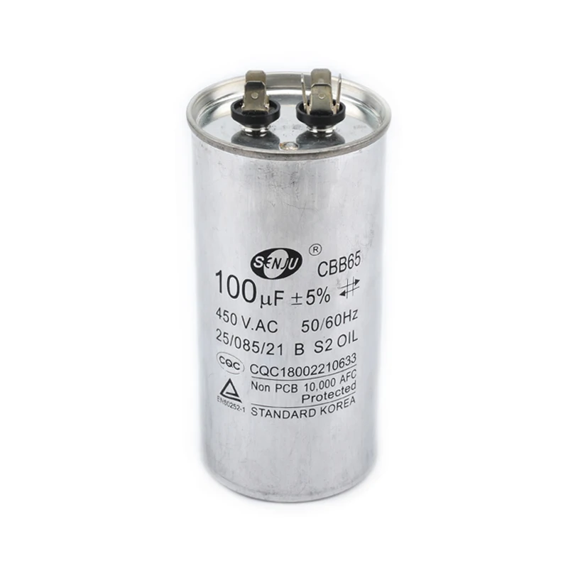 Starting Capacitor Non-polar Explosion-proof 5/20/25/30/35/40-100uf 450v