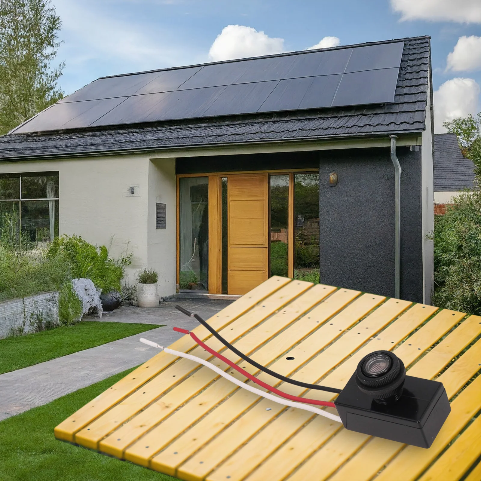 1 шт. DC12V-48V переключатель управления уличным фонарем стиль от сумерения до