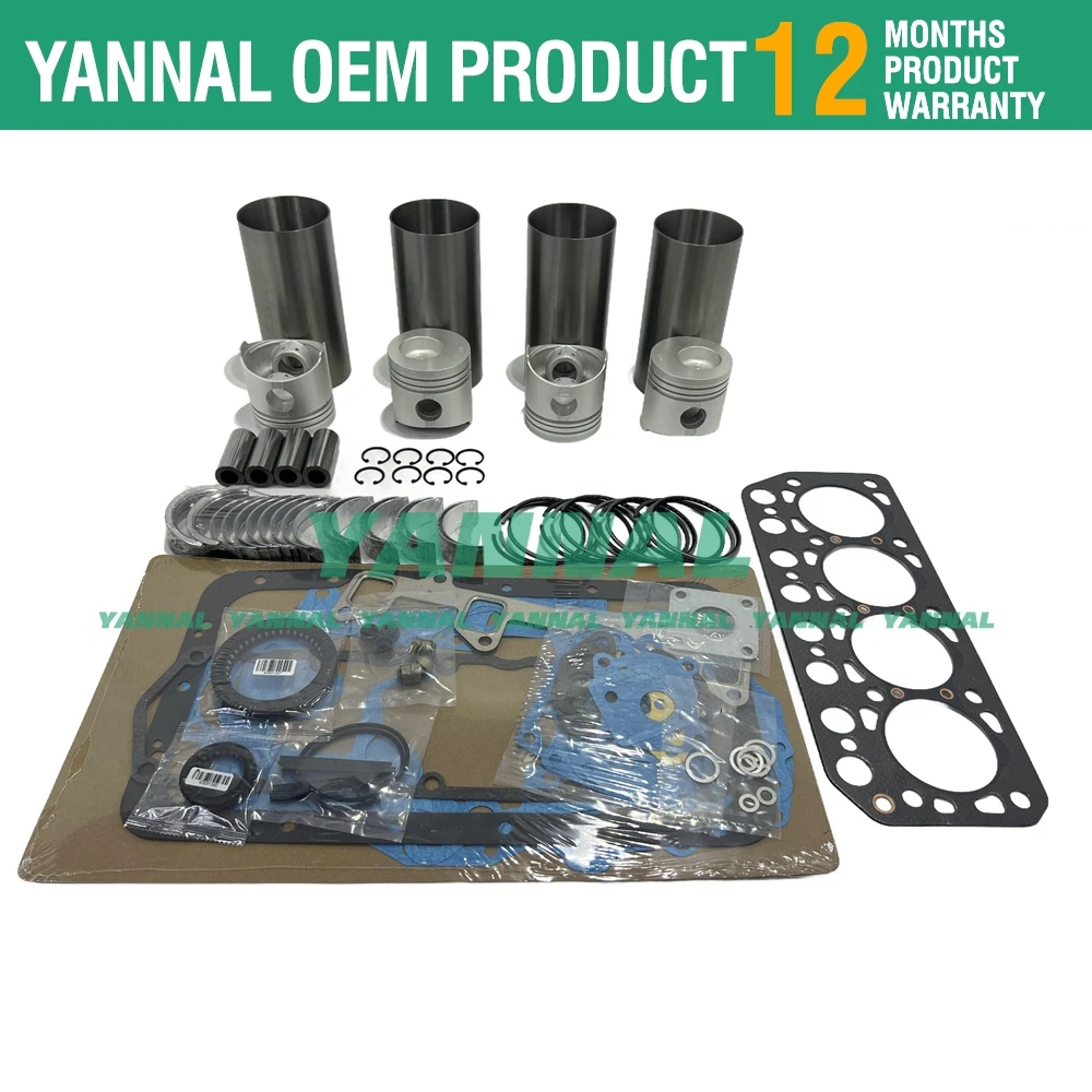 Комплект для капитального ремонта K4F двигателя Mitsubishi MT25 трактора WS310 WS410 Excavato