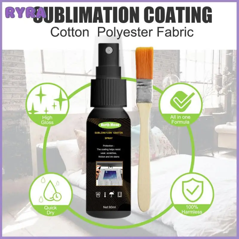 

Heat Transfer 60ml Multifunction Sublimation Coating Spray Set For All Cotton T-shirt All Fabric Quick-drying All-purpose
