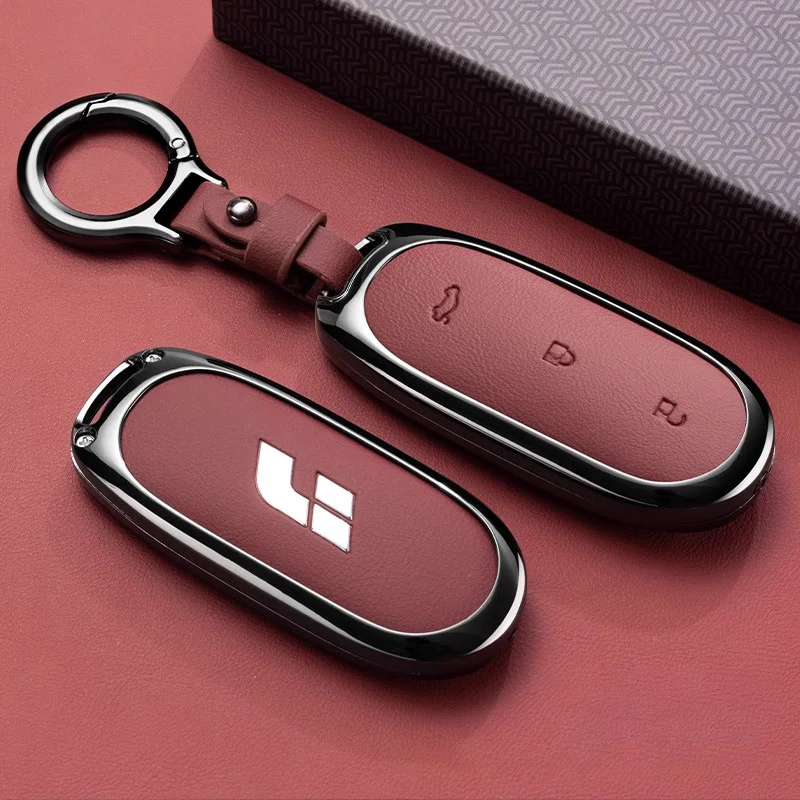 

Чехол для автомобильного ключа Lixiang LEADING IDEAL L7 L8 L9 2025 Li Auto Smart Remote Holder Брелок Сумка Защитная оболочка Аксессуары