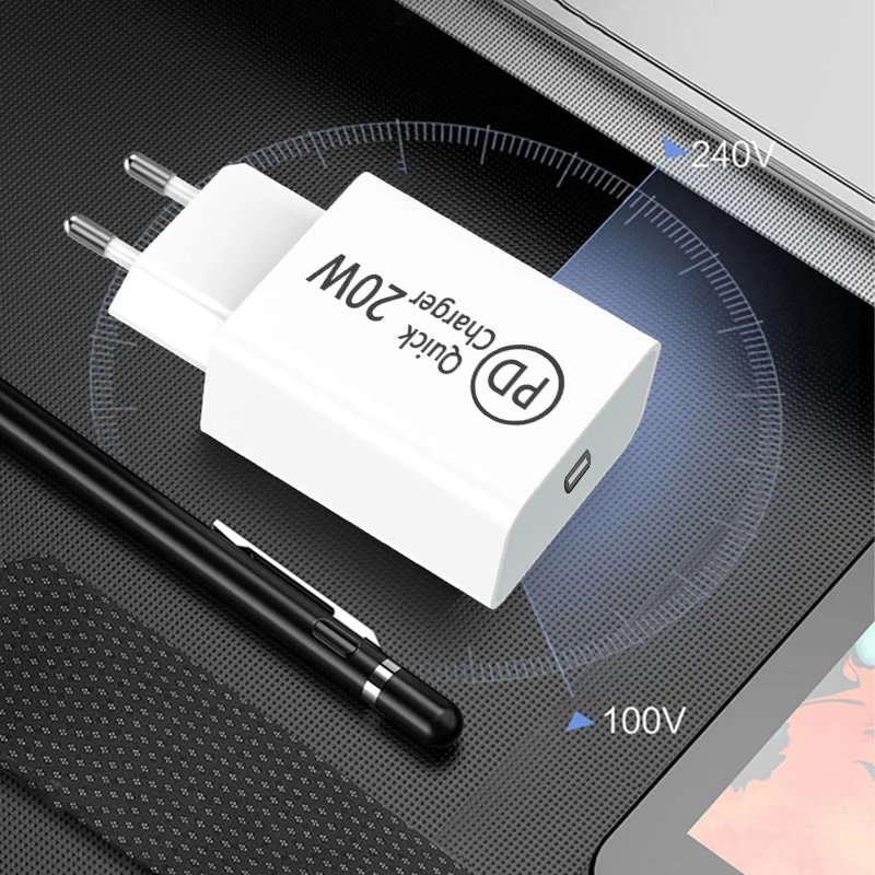 Быстрое зарядное устройство PD QC4.0 QC3.0 20 Вт для Apple iPhone 13 12 11 Pro iPad mini Samsung S20 Ultra NOTE 10 USB