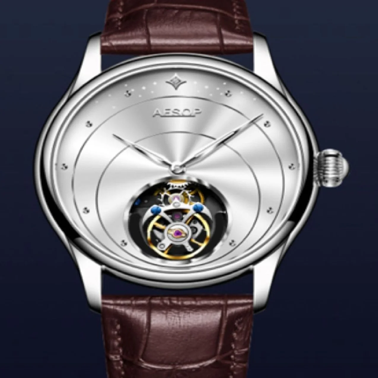 

AESOP Casual Business Watches For Men Top Brand Luxury Tourbillon Skeleton Wrist Watch Man Clock Fashion Chronograph Wristwatch