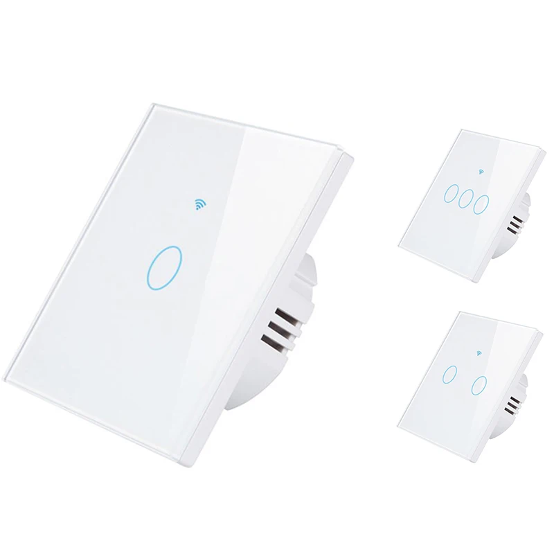 

EU Plug,Smart Wall Switch Remote Control Wifi RF433 Can Be Used With Alexa Single Fire