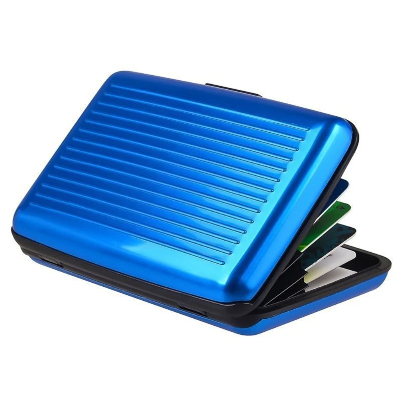 

63HC Aluminum Business ID Credit Card Holder Pocket Case Purse Wallet Organizer