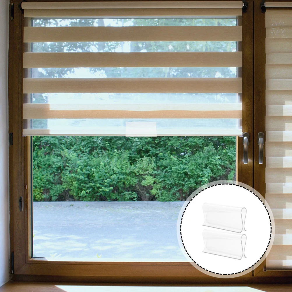 2 Pcs Roller Blind Cloth Clip Window Shade Blinds Curtains Shutters Rolling Fixing Pulls Wireless Cordless
