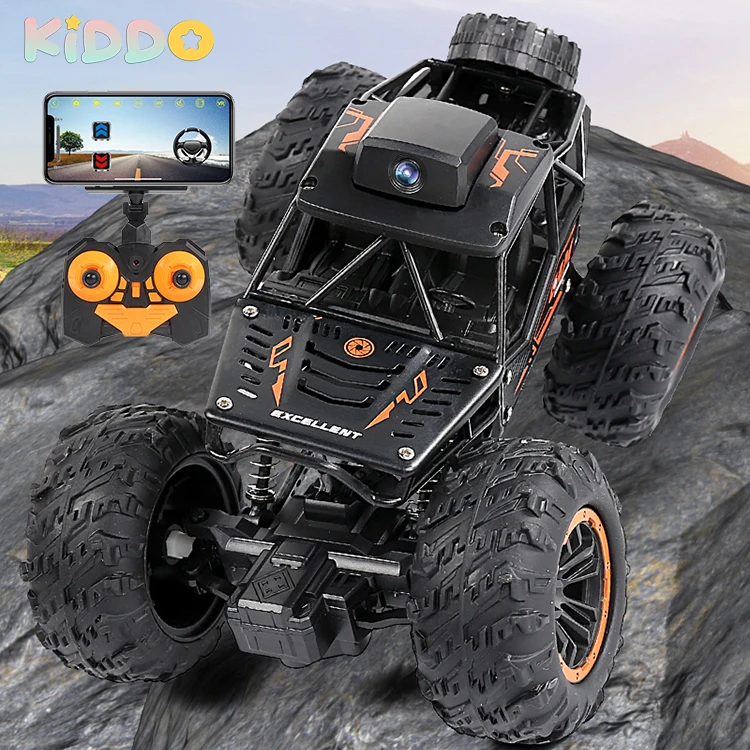 

4WD RC Car 2.4G 1:18 Off-Road Buggy Rc Crawler APP Remote control car with Camera HD Monster Cars and Trucks Toys for Boys Gifts