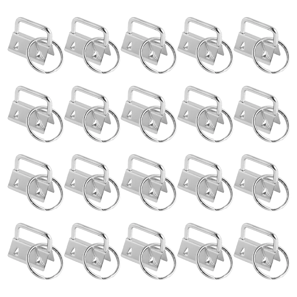 

40 Pcs Luggage Hanger Tail Clip Embroidery Kits DIY Buckles Bag Supplies Key Lanyard Fob Pliers Iron Wristlet Jewelry Cord Ends