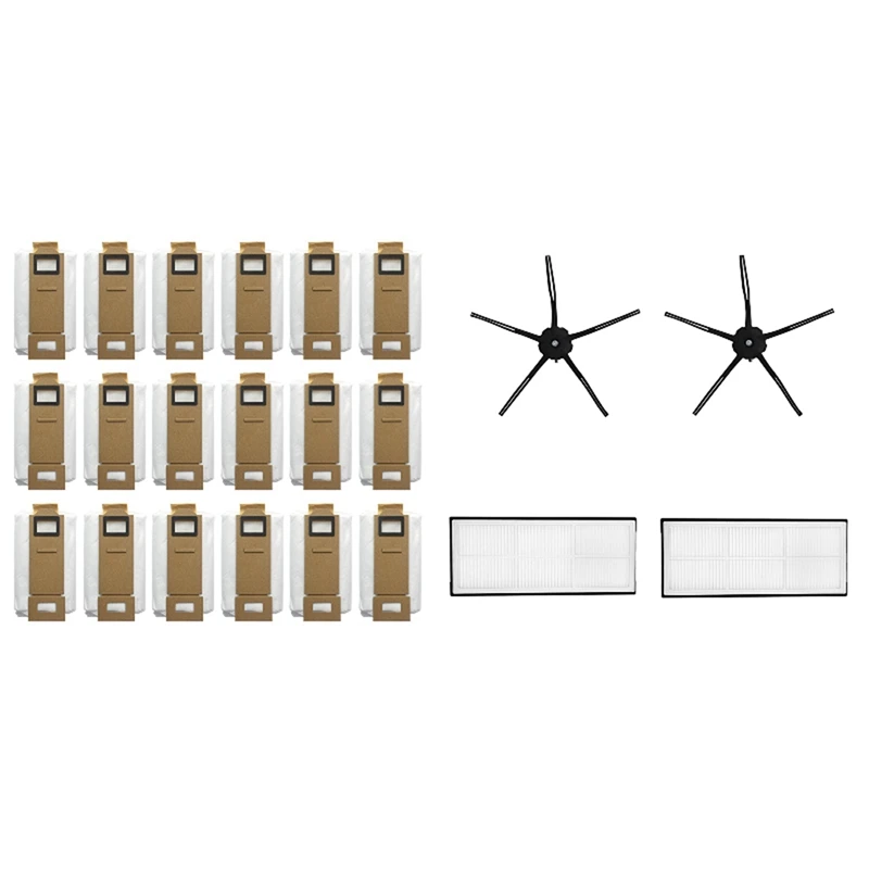

18Pcs High Quality Dust Bag With Replacement Hepa Filter Side Brush