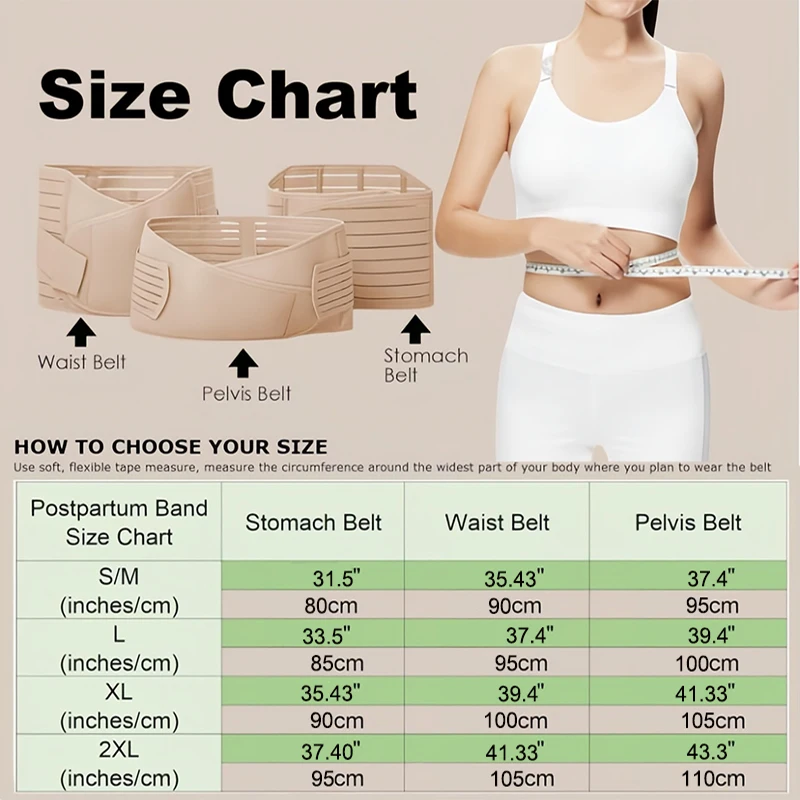 3 в 1 послеродовая поддержка живота восстановительная обертка пояс для таза
