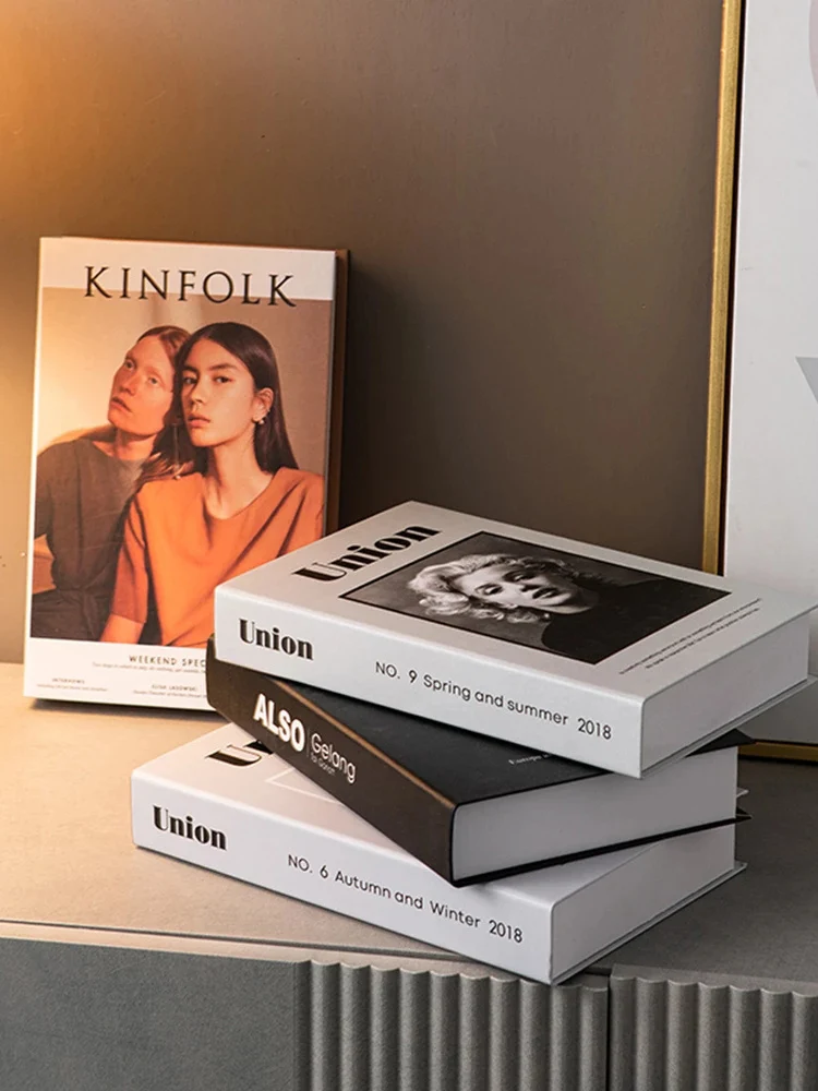 

Fake Book Ornaments Simple Modern Simulation Prop Book Coffee Shop Hotel Study Soft-fitting Props Books Box Model Fake Books