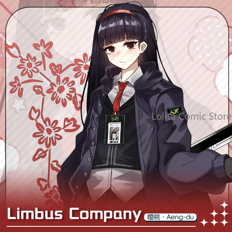 Фото Аниме Limbus Company: акриловая фигурка Черри, металлический значок, шикиши, блок-кнопка, брошь, настольная табличка, подарок для фанатов. №2