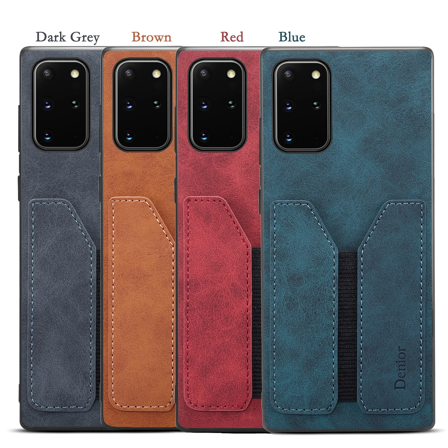 Pu Leather Phone Case For Samsung Galaxy S21 Ultra S20 Note 20 Note 10 Slim Soft Back Cover With Card Holder