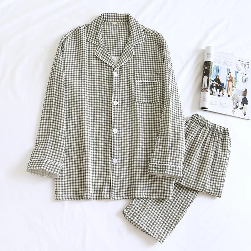 Plaid Cotton Sleepwear Pyjamas Women Pjamas For Women Pajamas For Women Winter Sleeping Clothes For Women Lady Nightwear