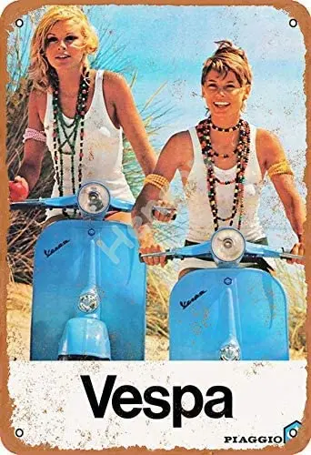 

Vespa Piaggio Motorcycles Vintage Tin Sign Art Iron Painting Rusty Poster Decoration Aluminum plaque
