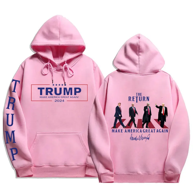 Мужская толстовка Trump Election 2024 сделай Америку снова великим зимние толстовки с