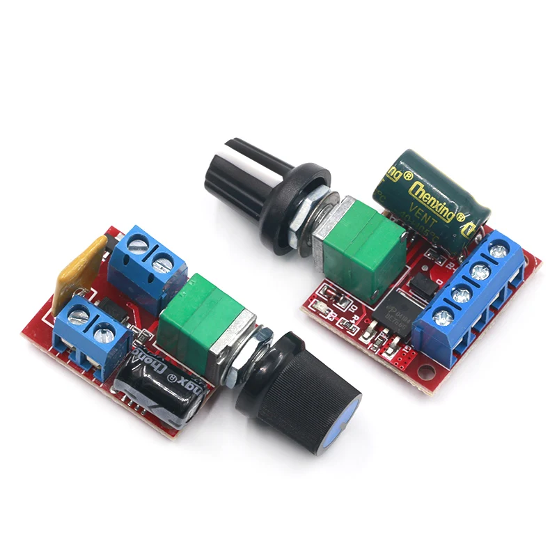 Mini DC-DC 4 5 V-35V 5A 90W PWM Φ модуль регулятора скорости Переключатель платы управления 12V