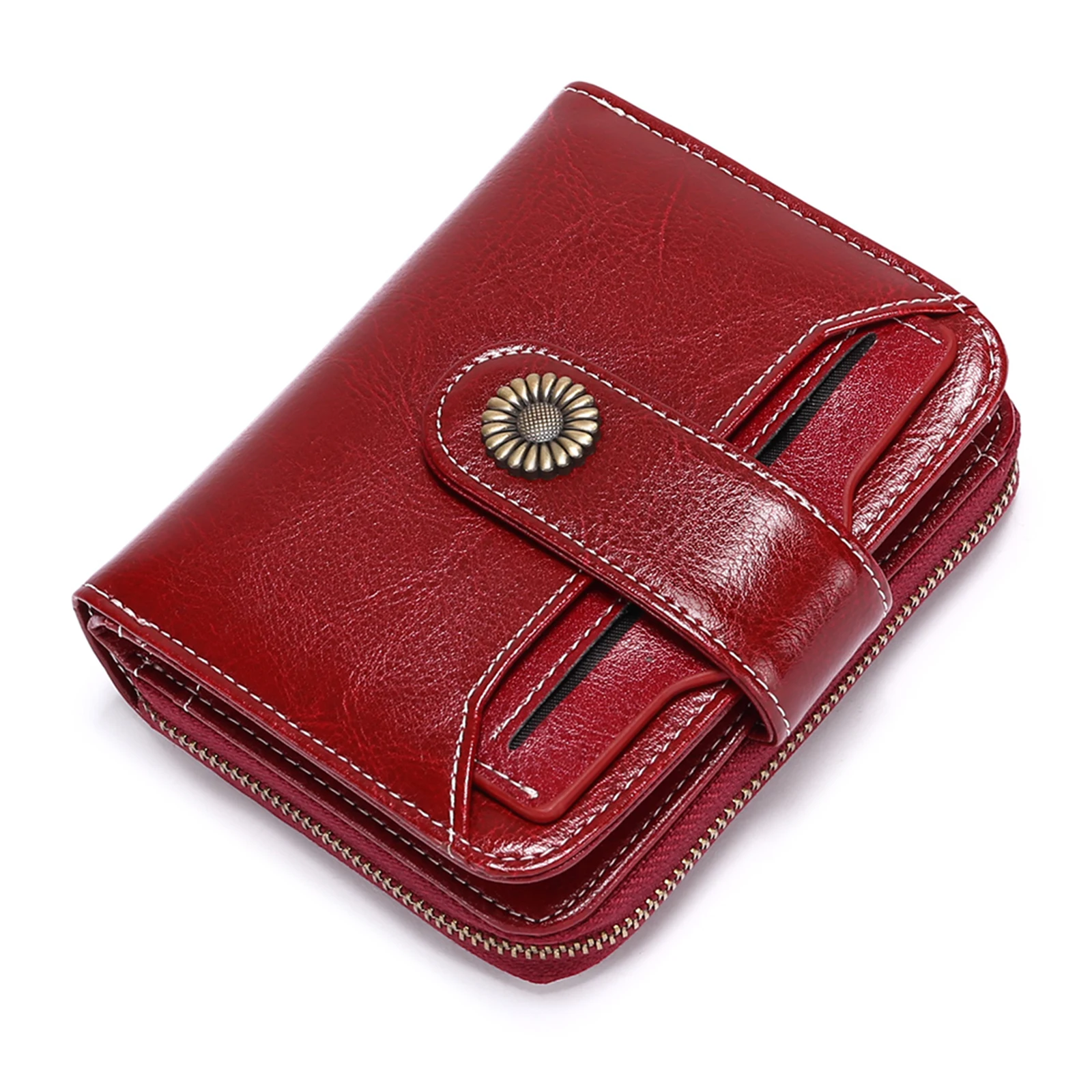 Luxury Women's Wallet Short Leather Wallet Women Coin Purse Card Holder Money Clip Ladies Wallets Small Female Pocket
