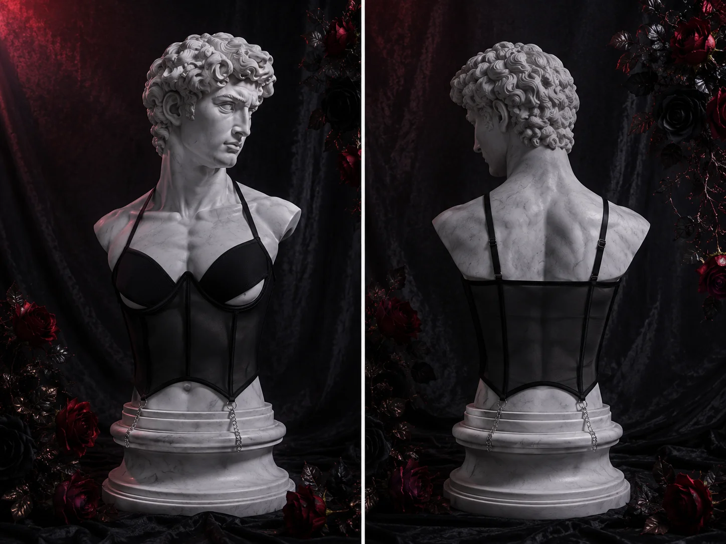 Фото 【Fragments.One choice, no more choices.】Сексуальный укороченный топ Edgy Sheer Y2K, черный модный женский жилет, моделирующий форму груди. №1