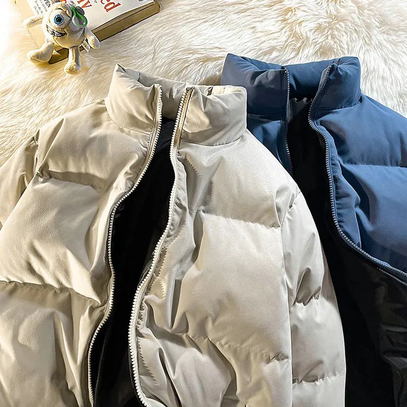 

Мужская зимняя теплая водонепроницаемая парка, мужская куртка, повседневная верхняя одежда, однотонные свободные парки, пальто для мужчин, 2023