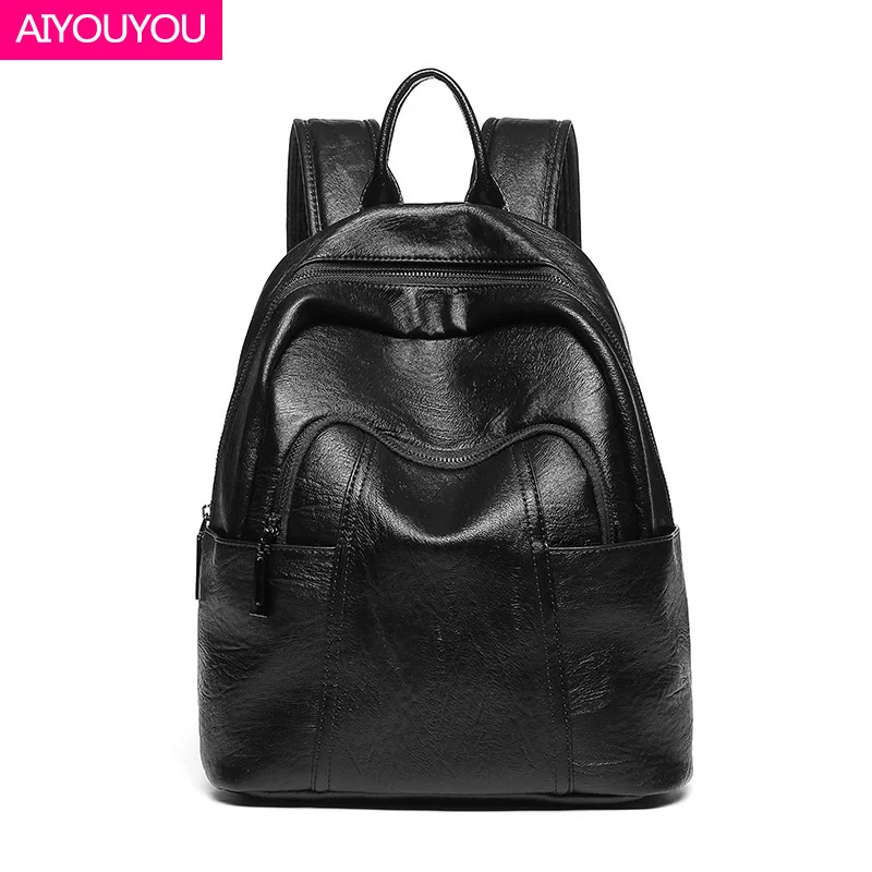 100% genuine luxury brand real Leather 2023 new Korean fashion travel soft leather backpack versatile anti-theft women's bag
