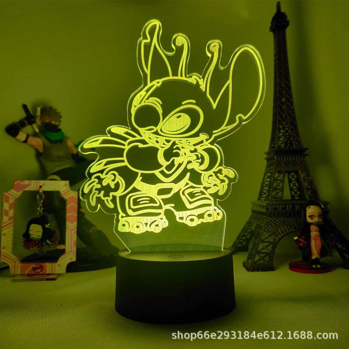 Ночник в стиле аниме Лило и Ститч креативный мультяшный прикроватный светильник