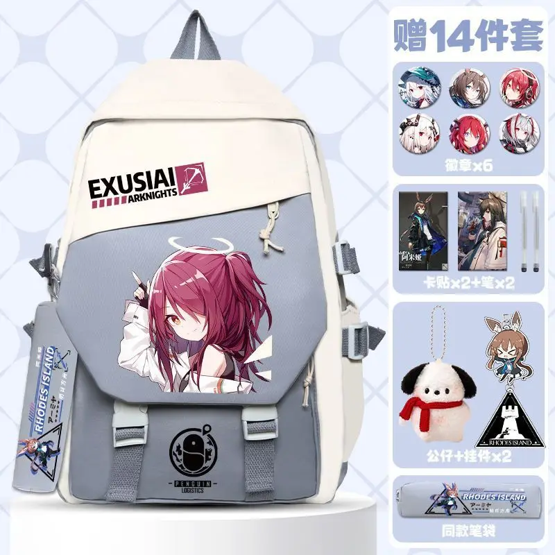 Игра Аниме arknight Cos Skadi Nian Lappland Texas Exusiai W Amiya и т. д. Новый удобный переносной рюкзак