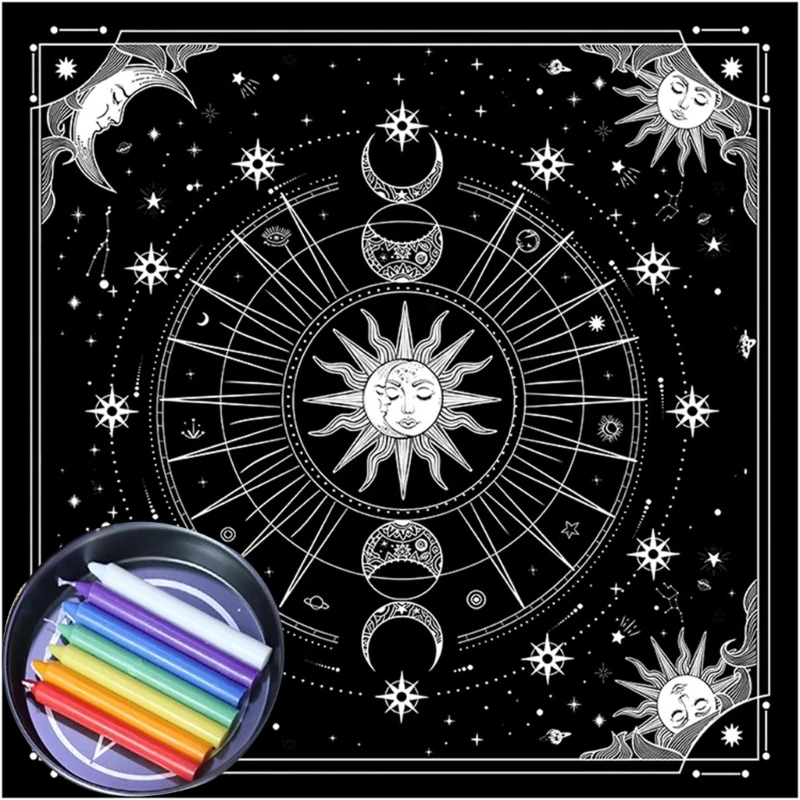 Скатерть Таро покрытие для стола оракулы коврик настольной игры квадратная