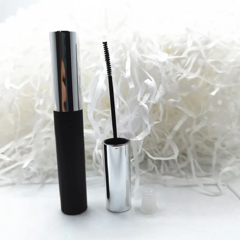 25/50 шт. Cosemtics 10 мл тонкая кисть бутылка для крема ресниц серебряная крышка пустой