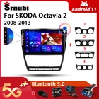 Автомагнитола Srnubi Android 10 для SKODA Octavia A5 2008-2013 мультимедийный видеоплеер 2Din 4G GPS навигация Carplay DVD головное устройство
