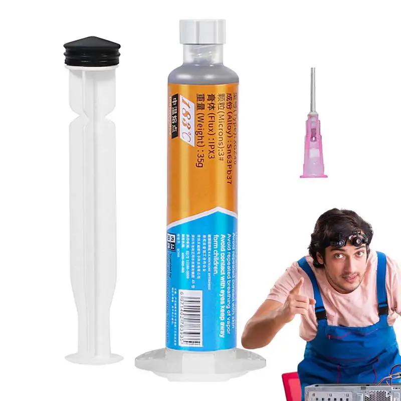 Паяльная паста Strong Sn63/Pb37 Серебряная оловянная со свинцом 183 точка плавления без