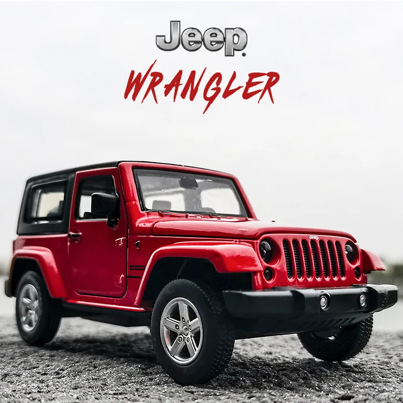 

Модель автомобиля из сплава Jeep Wrangler, Лидер продаж 1:32
