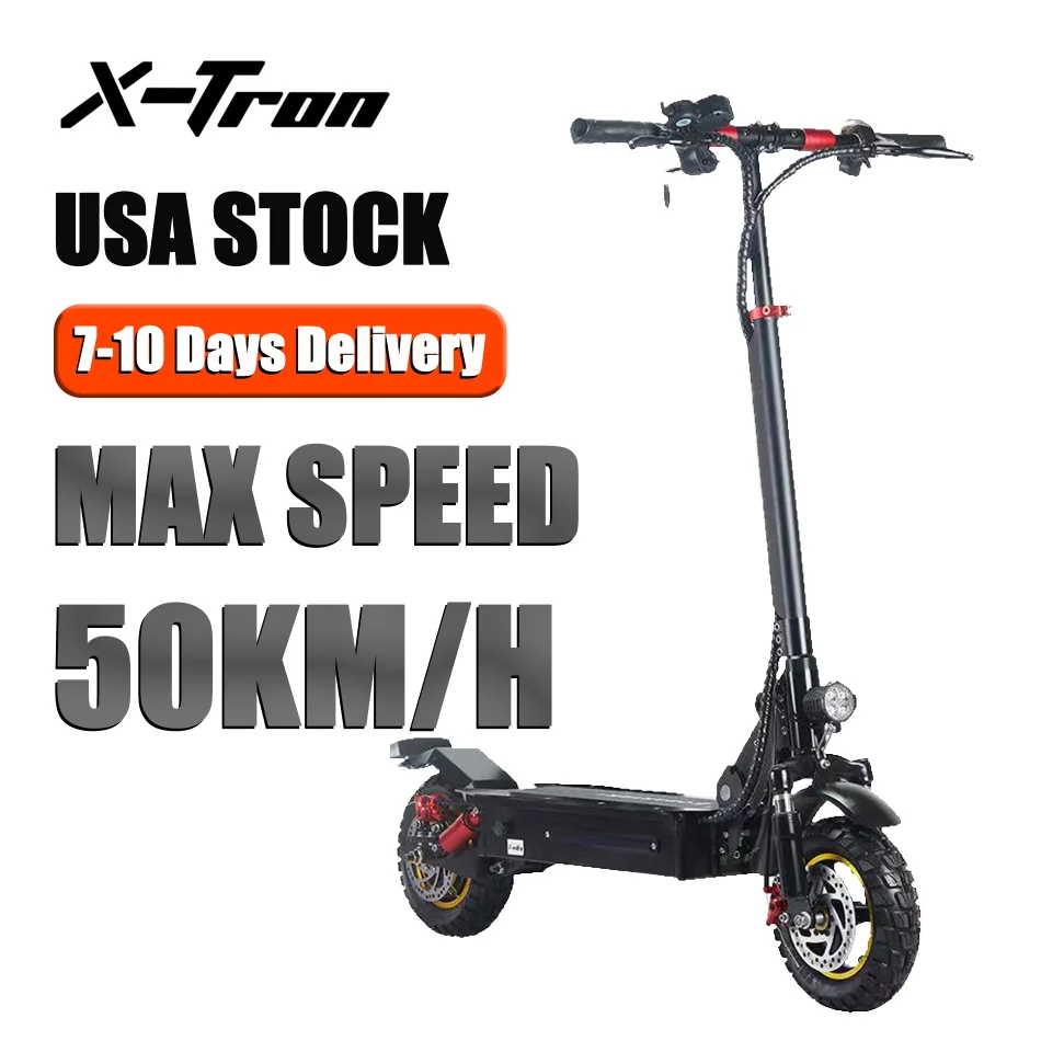 

В наличии в США, X-Tron X1 мощный Электрический скутер 1000 Вт, взрослый скутер с максимальной скоростью 50 км/ч, скутер с задним приводом, складной ...