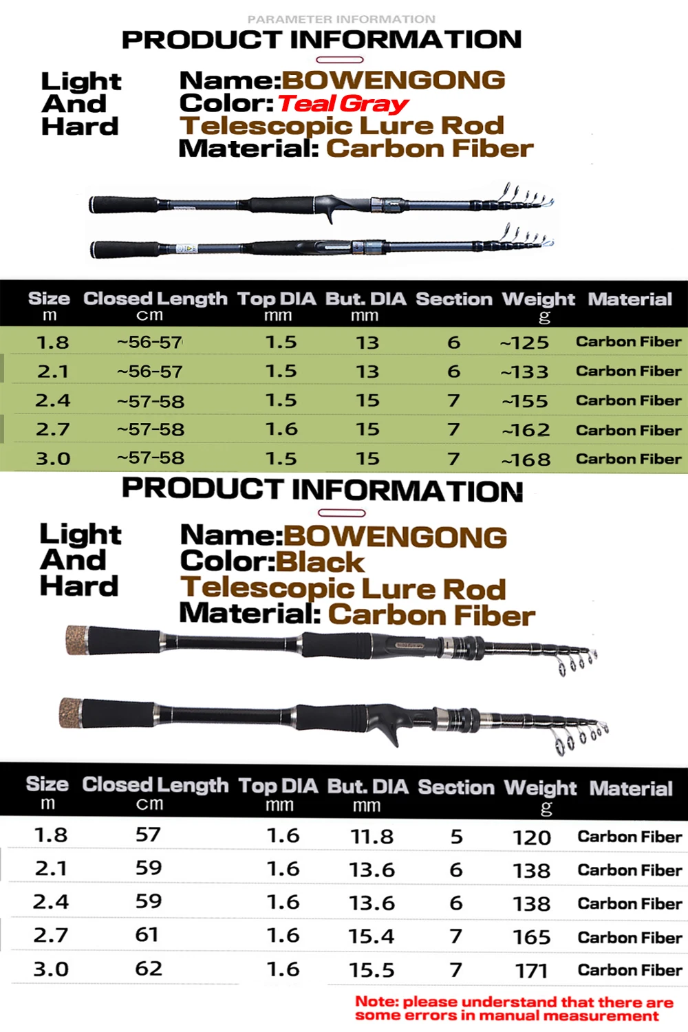 Ультралегкая карбоновая удочка 1 8-3 0 м для забрасывания/спиннинга супержесткая