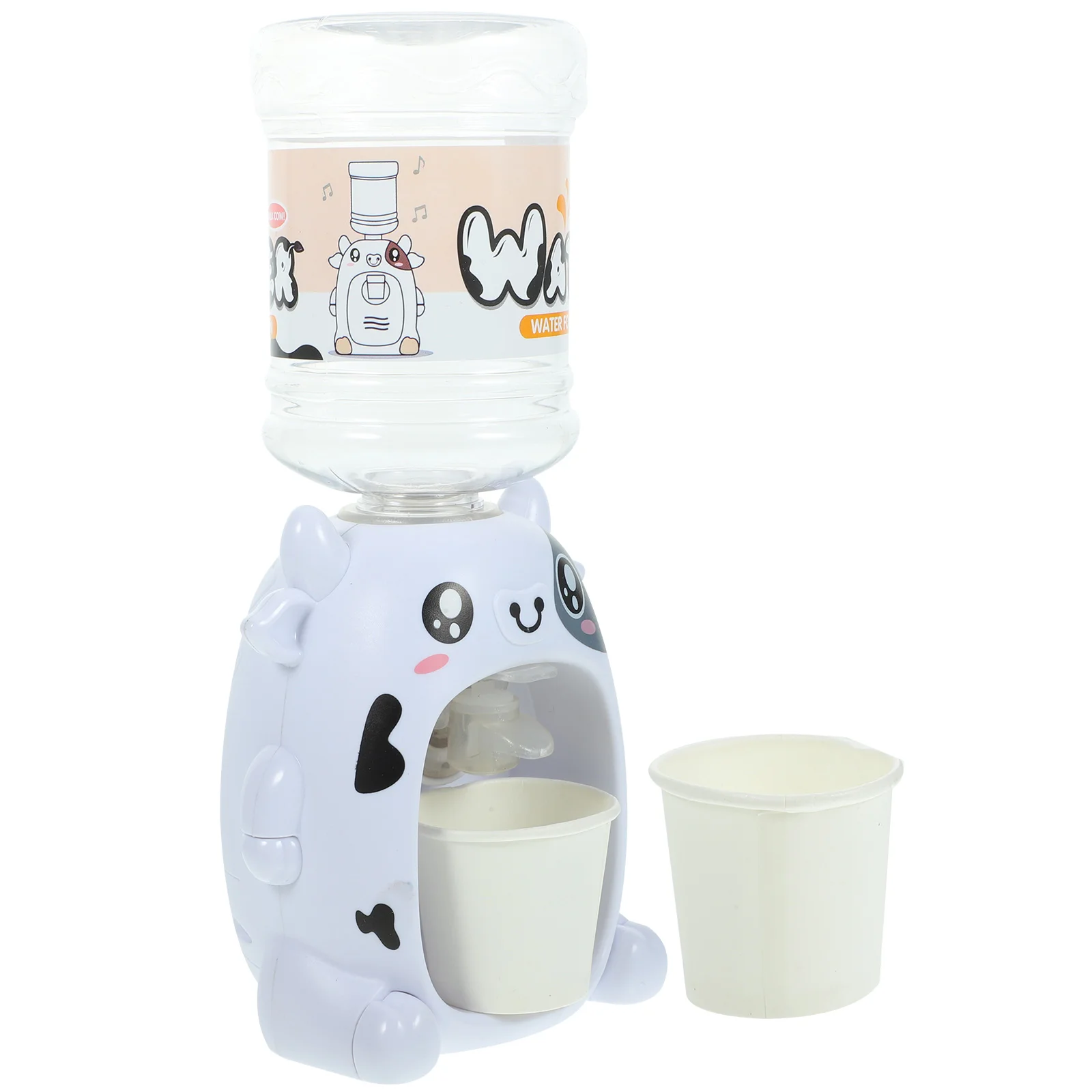 

Children Mini Water Dispenser Milk Cow Toy Lovely Cartoon Water Fountain Toy for Kids Toddlers