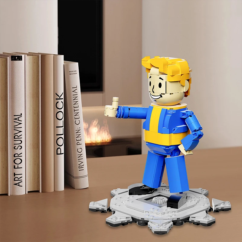 621 шт. идеи Fallout Vault Boy MOC Shelter Building Block Популярная серия фильмов Экшн-модель для