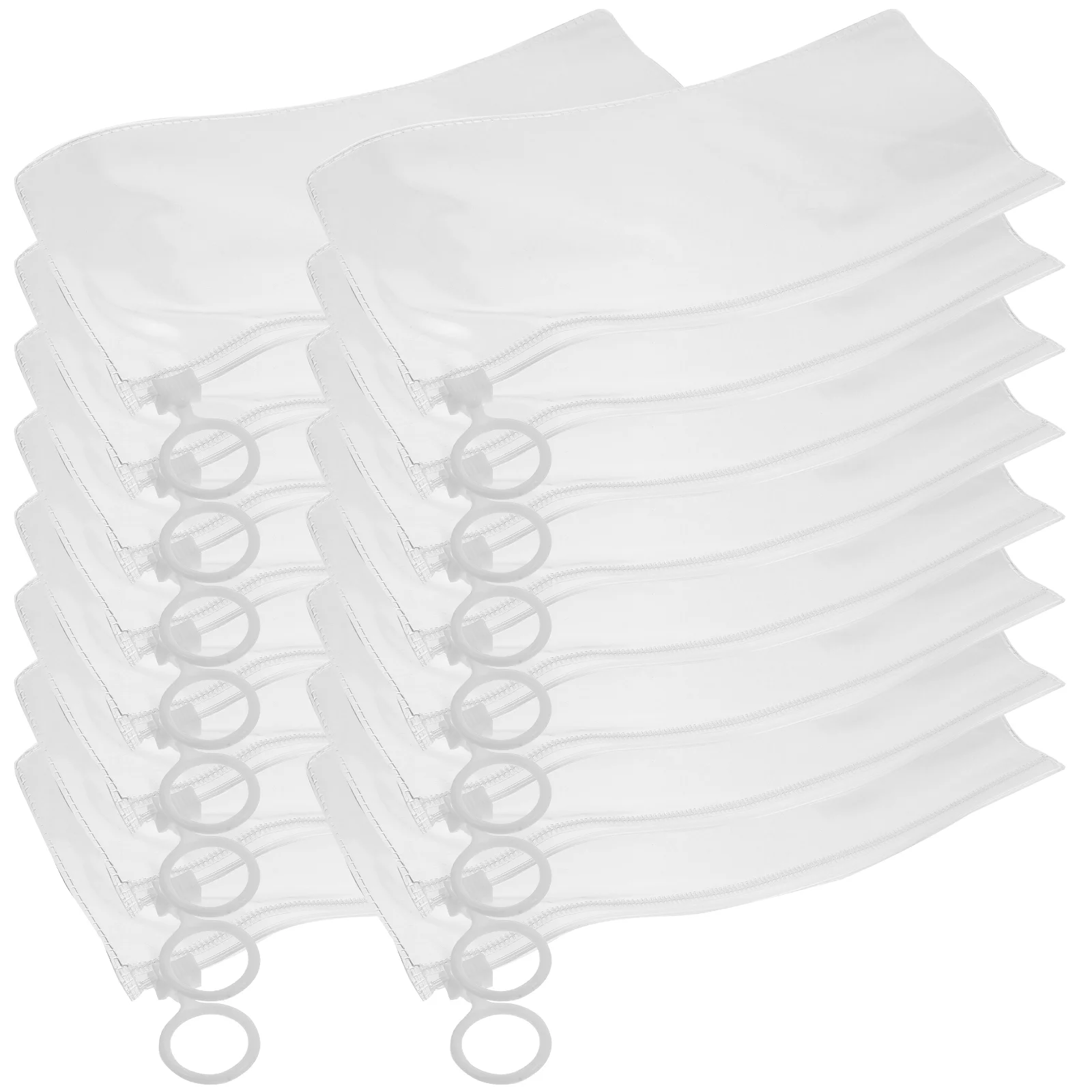 

20 Pcs Transparent Stationery Case Cartucheras Para Pen Storage Bags Girl Pen Holders Pvc Zipper Design Pen Pouches Office