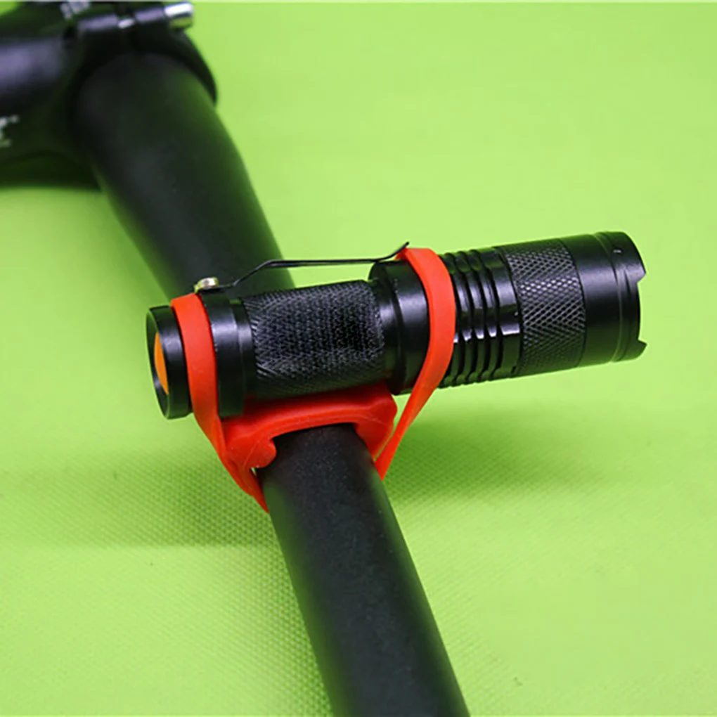 5 шт./лот силиконовый ремешок держатель велосипедного переднего фонаря