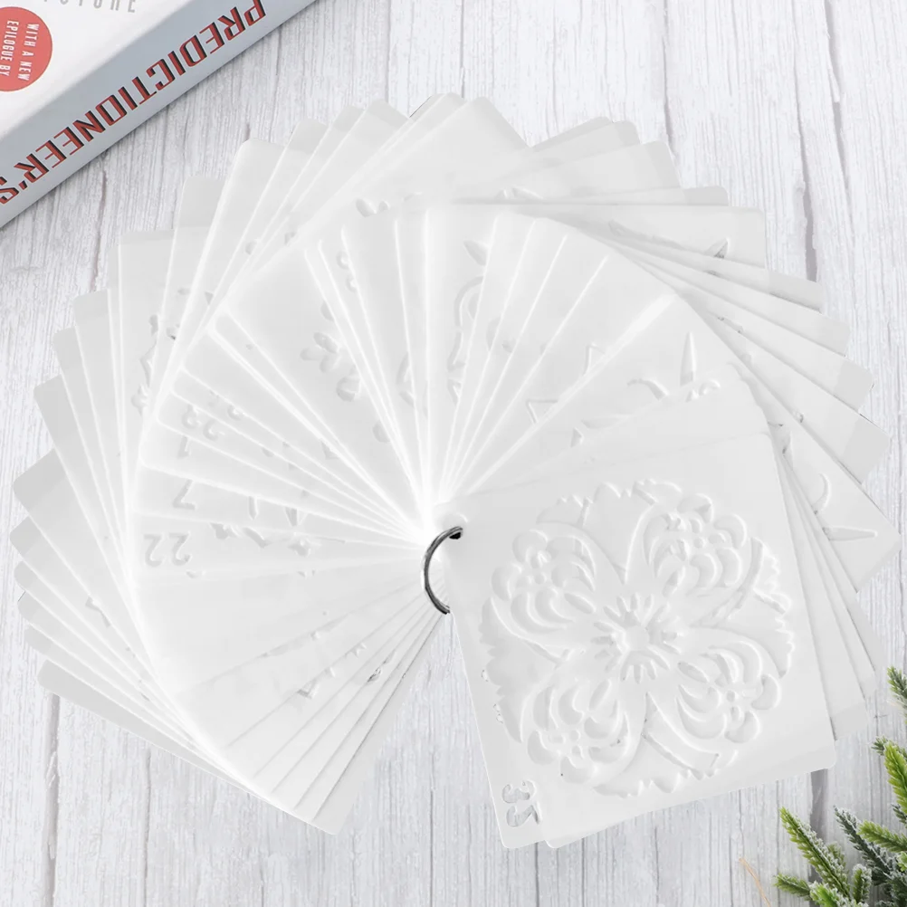 

36 Pcs Hollow Painting Stencils DIY Plastic Scrapbooking Spray Drawing Template