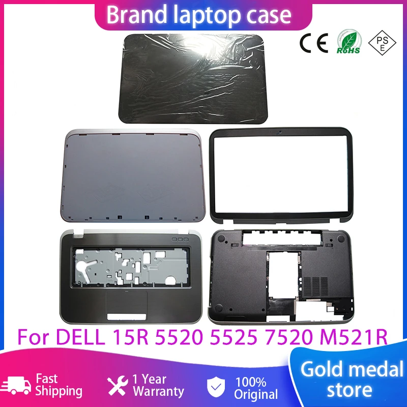

NEW For DELL Inspiron 15R 5520 5525 7520 M521R LCD Back Cover/Front Bezel/Palmrest/Bottom Case 0T87MC 00G9RK 0M7F4J 0K1R3M